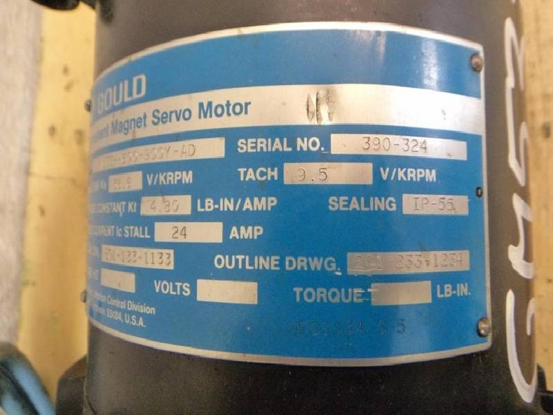 Servo motor GOULD M233- H600-900Y-AD CITROEN MESSIAN DURAND Type 80 C ( 80C ) HEIDENHAIN ROD 426 E 1500 Ersatzteil für Toyoda HES52 ! gebraucht ! photo on Industry-Pilot